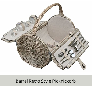 Barrel Retro-Style Picknickkorb